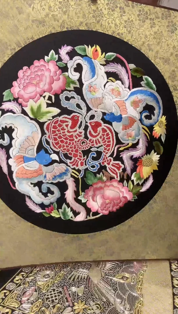 刺绣绣片-双面绣花