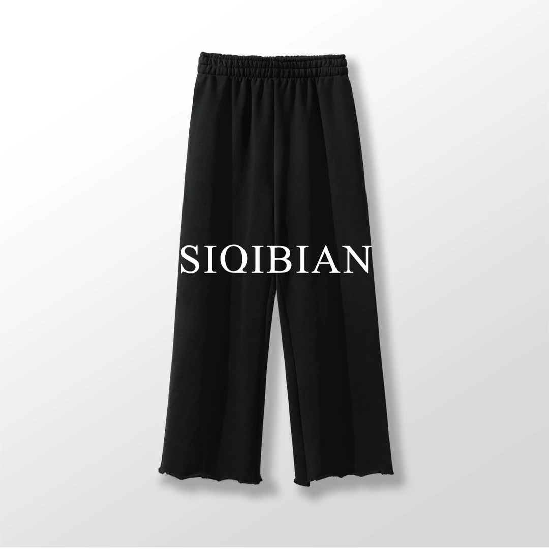 SIQIBIAN ｜25SS春季新品休闲百搭巴家重磅磨破卫裤-SQ-KZ089
