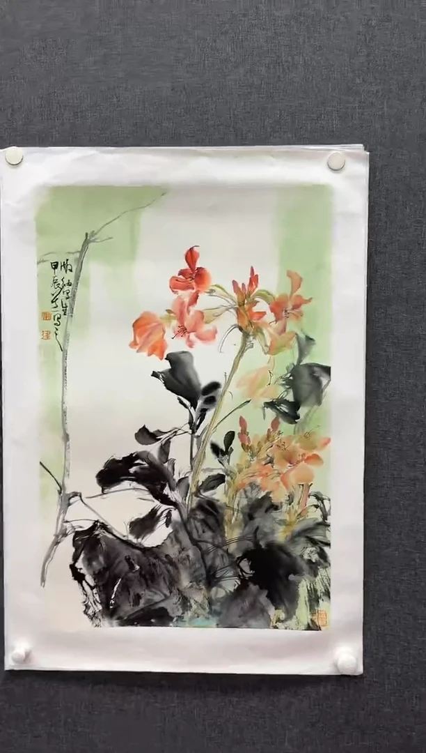 国画炳山艺术--付建老师作品