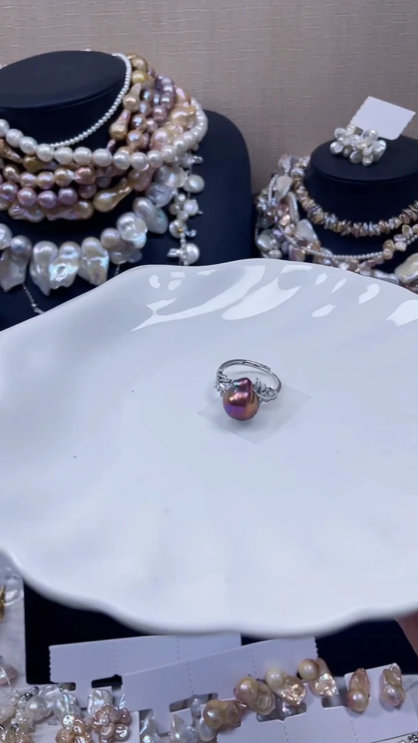 未镶嵌戒指淡水珍珠【纯恬饰品】