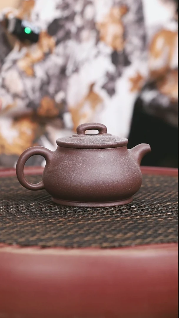 茶壶紫砂17号高砂老紫泥儒相170CC