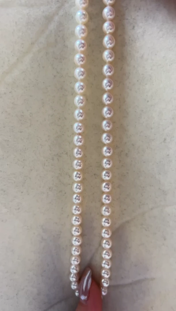 未镶嵌海水珍珠DA ak串链 6-7 xt015