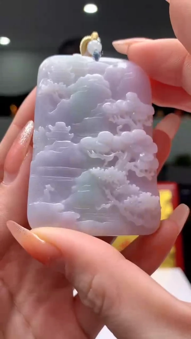 【闪购商品】定制翡翠未镶嵌1057ry-毛货挂件21