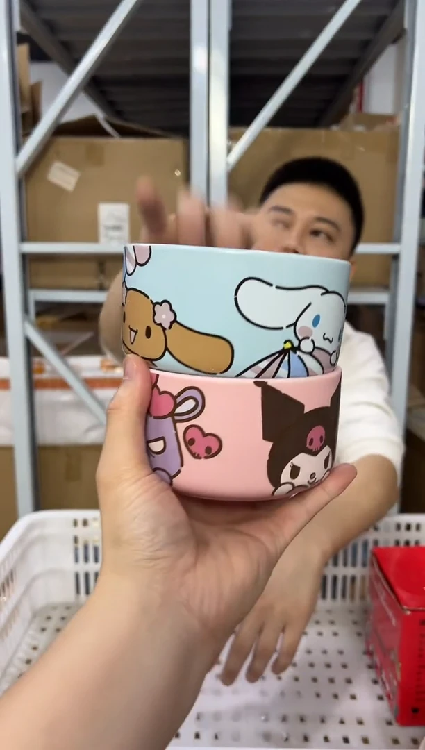 瓷片库洛米碗加玉桂狗碗