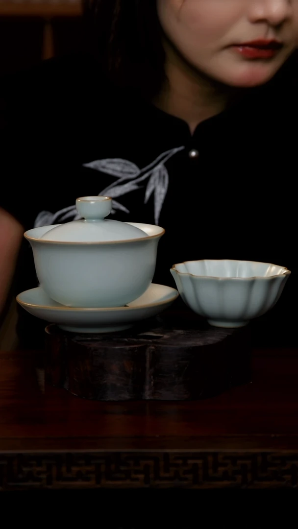 杯双11特惠！随缘盖碗+荷瓣杯