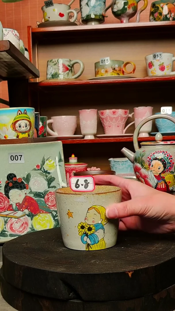 摆件陶景德镇手绘创意陶瓷有瑕