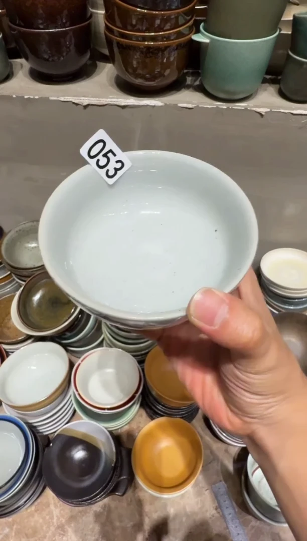 瓷全*闲53     白色饭碗1个