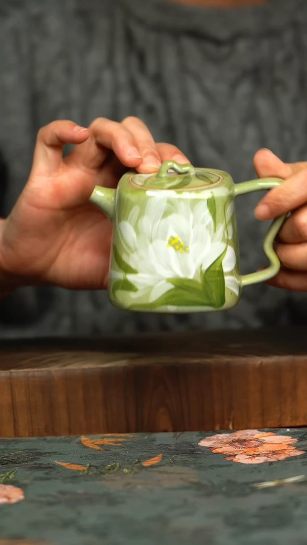 杯釉下彩手工手绘同款陶器