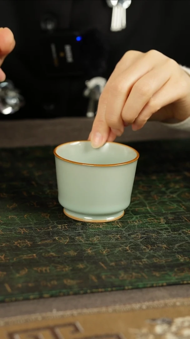 善窑厂汝窑天青容天杯