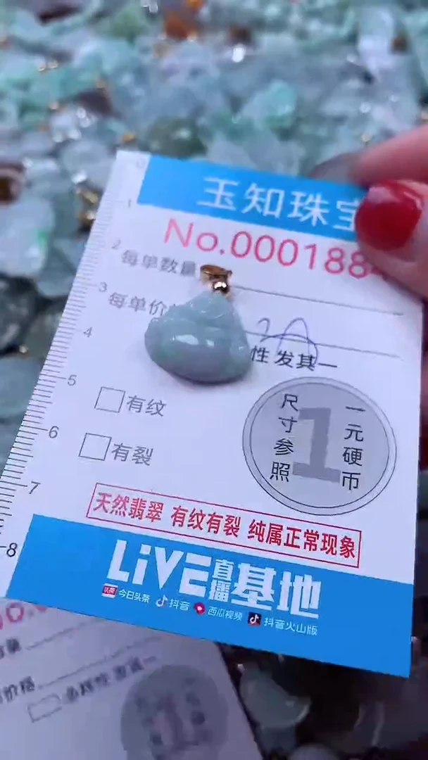 吊坠(不含链)未镶嵌翡翠1884