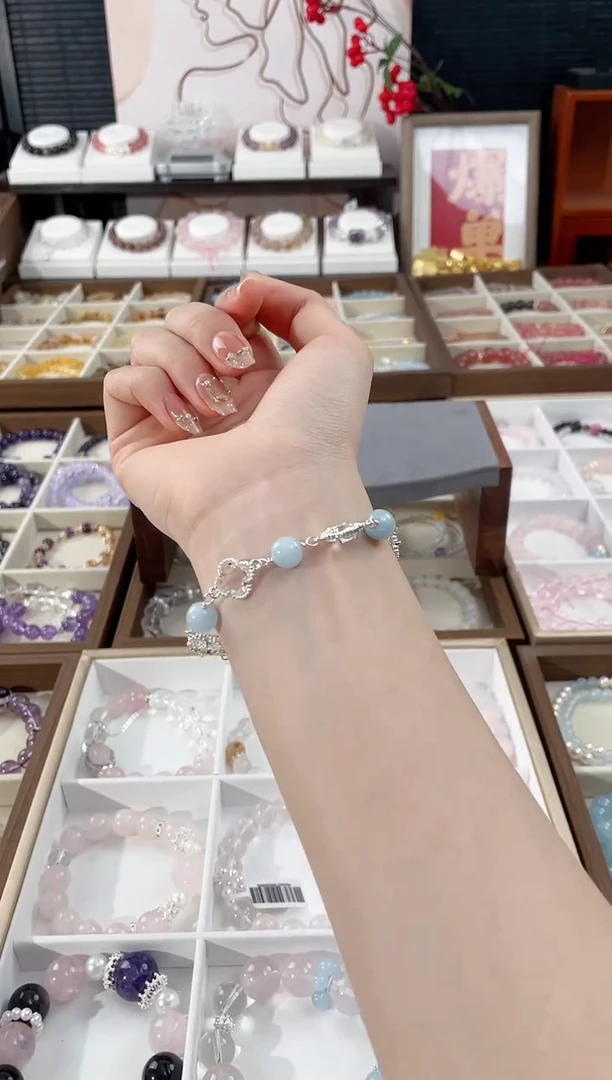 【闪购商品】水晶手链未镶嵌天然水晶单圈双圈素圈设计款气质