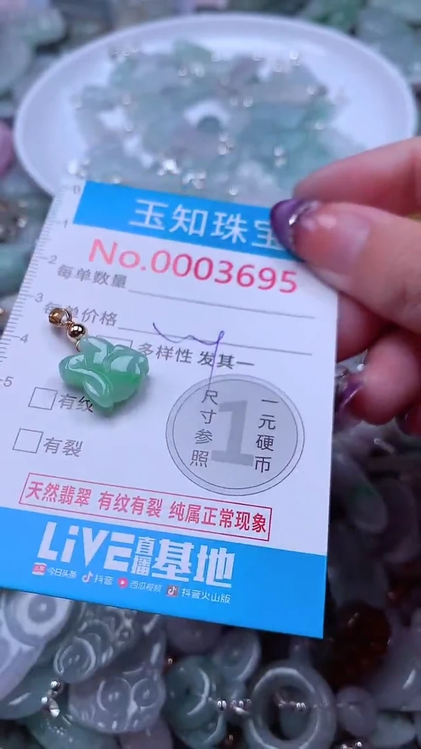 翡翠未镶嵌吊坠(不含链)3695