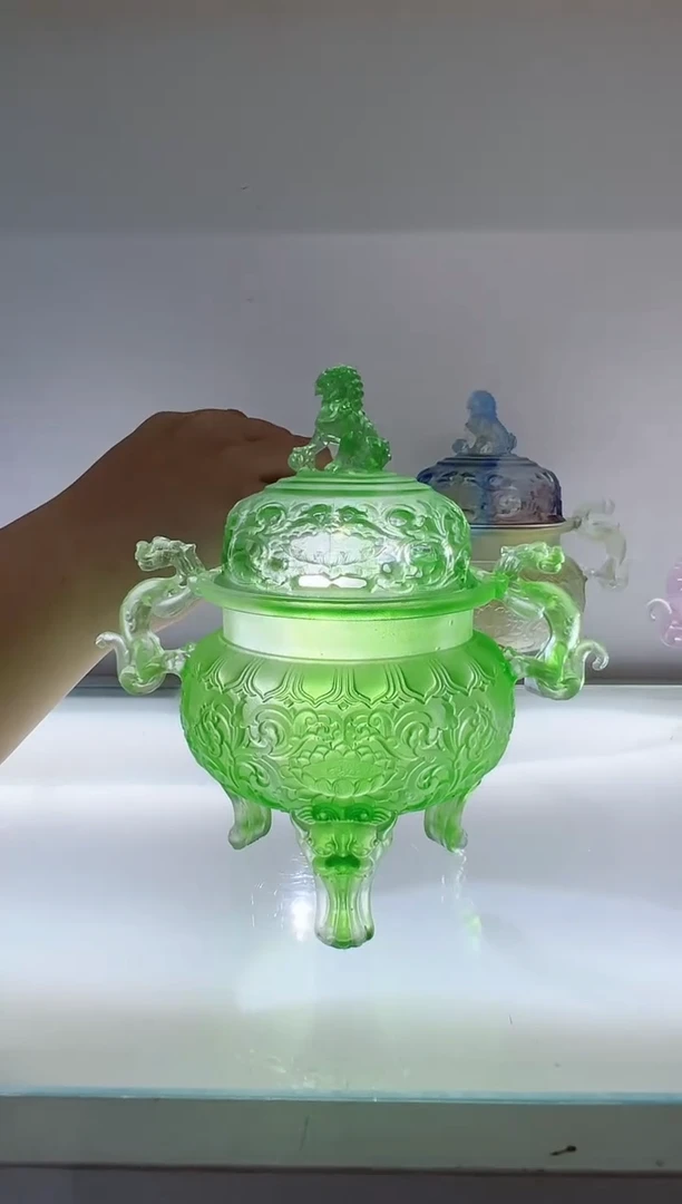 手工艺品琉璃古法琉璃帝王炉