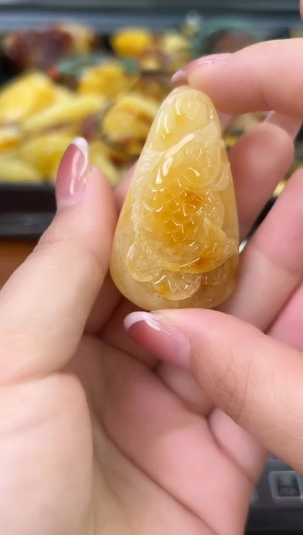 未镶嵌蜜蜡裸石琥珀蜜蜡吊坠