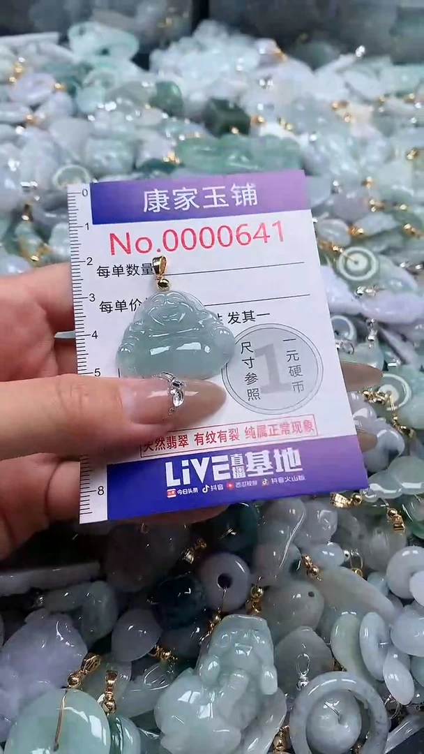 翡翠未镶嵌吊坠(不含链)641