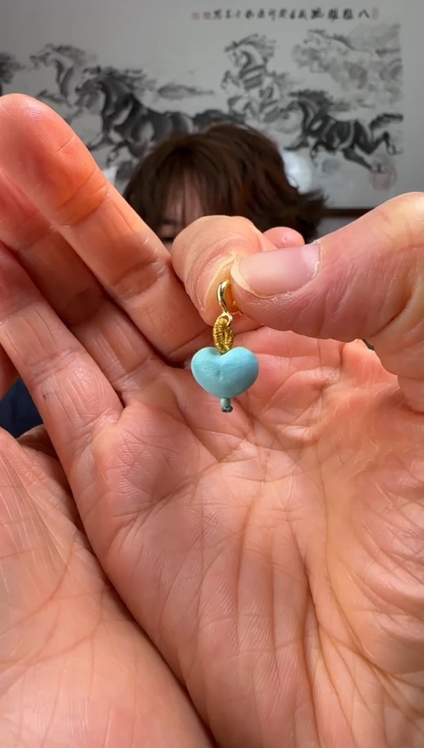 【闪购商品】绿松石提溜银S925镶嵌时尚百搭A1581