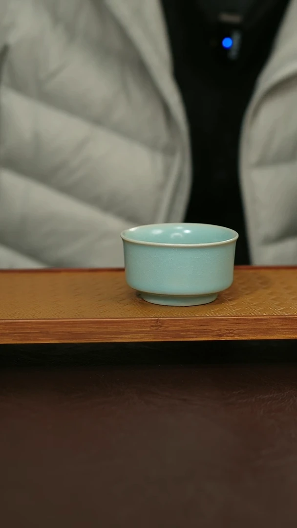 摆件瓷原矿原釉汝宋汝瓷 福利杯