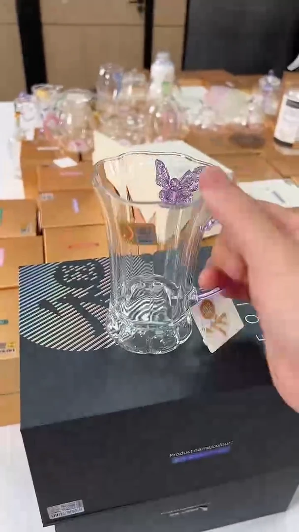 @@禾器晶彩幻蝶杯浅紫色