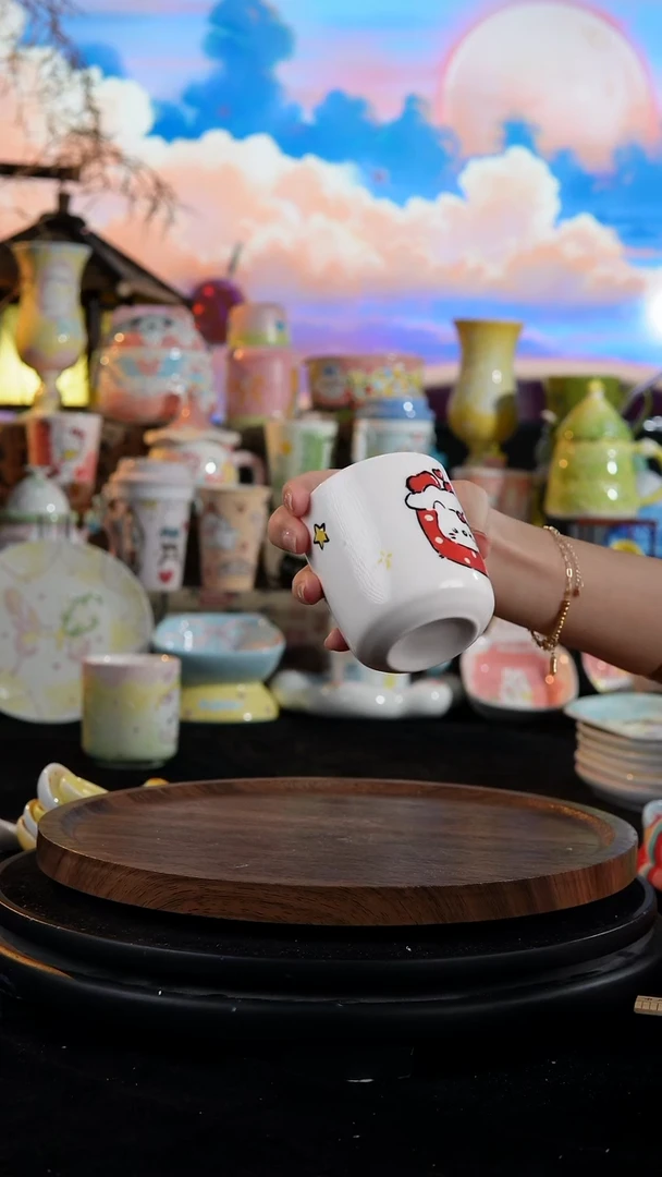 陶瓷便携款手工手绘景德镇陶瓷