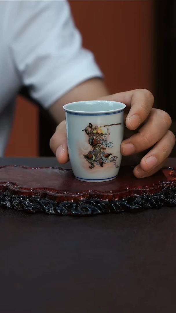 瓷片景德镇陶瓷茶具世诺斗斗圣佛闻香杯