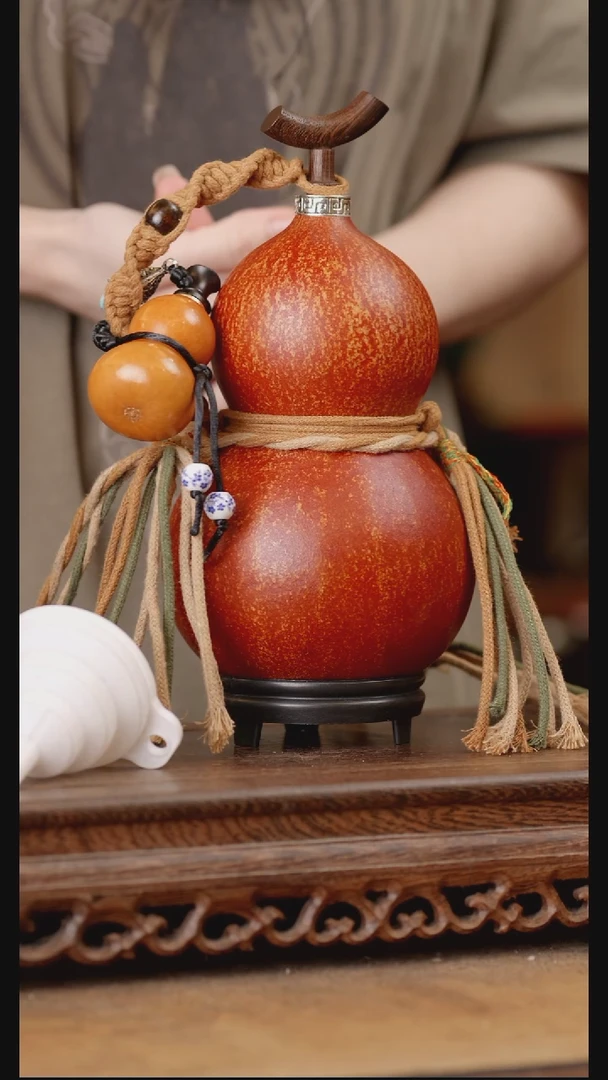 183号精品天然大漆酒葫芦一物一拍~