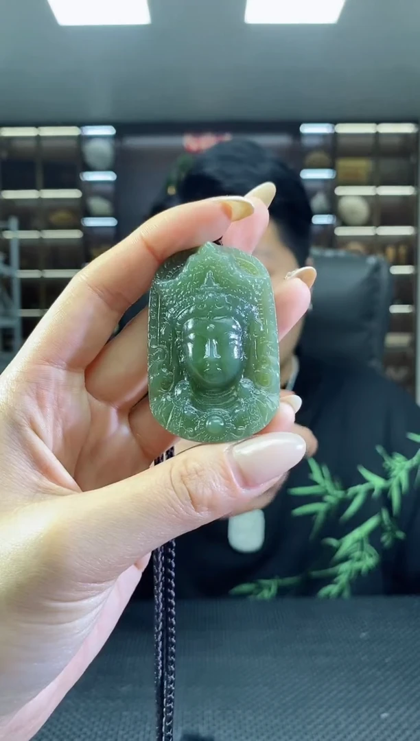 【闪购商品】和田玉颈饰未镶嵌度母佛首