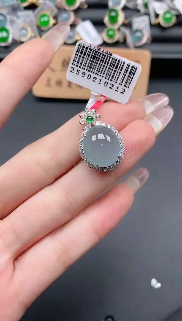 银S925镶嵌戒指翡翠1111