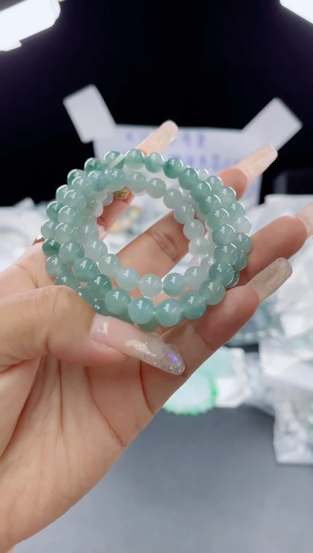 未镶嵌定制翡翠珠串