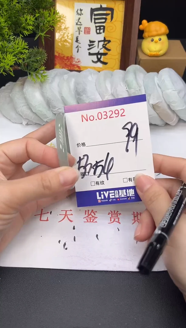 未镶嵌手镯翡翠3292