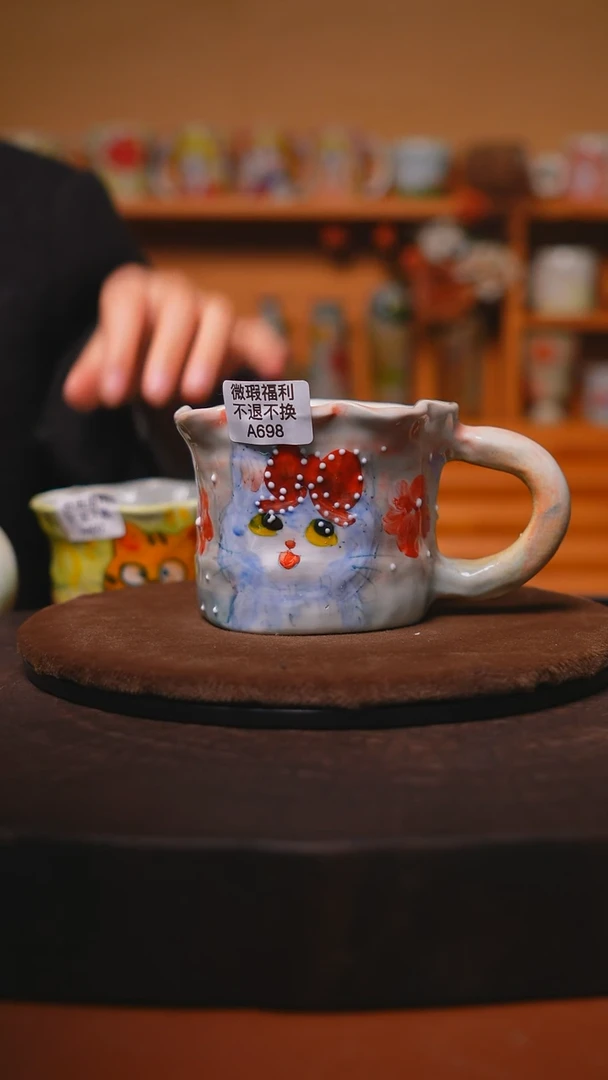 【闪购商品】瓷片景德镇手绘瓷器釉下彩---微瑕