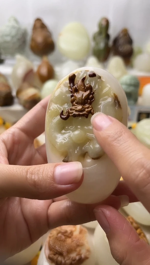 石材古青石棉纹正常不退换龙护主微瑕