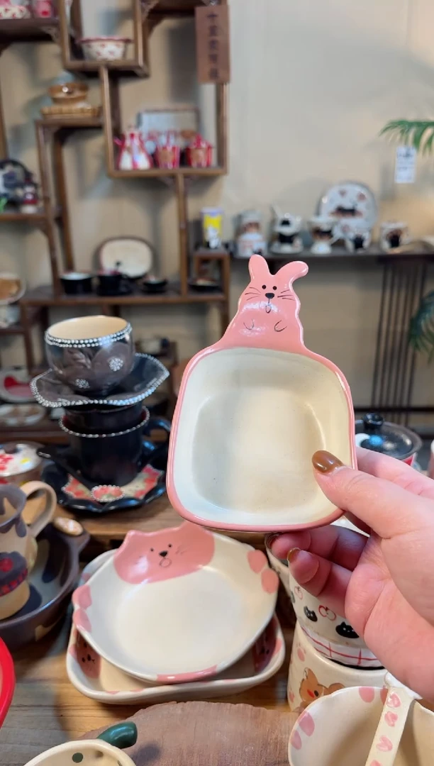 【闪购商品】兔兔碗高温瓷器高温