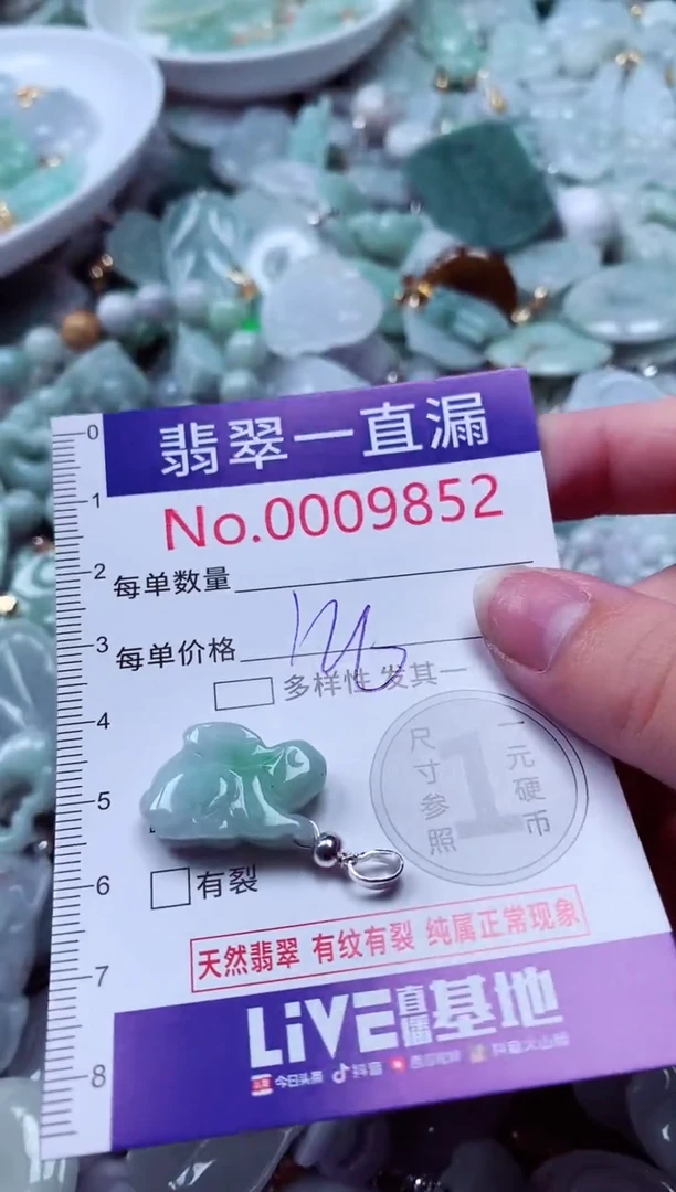 吊坠(不含链)未镶嵌翡翠9852