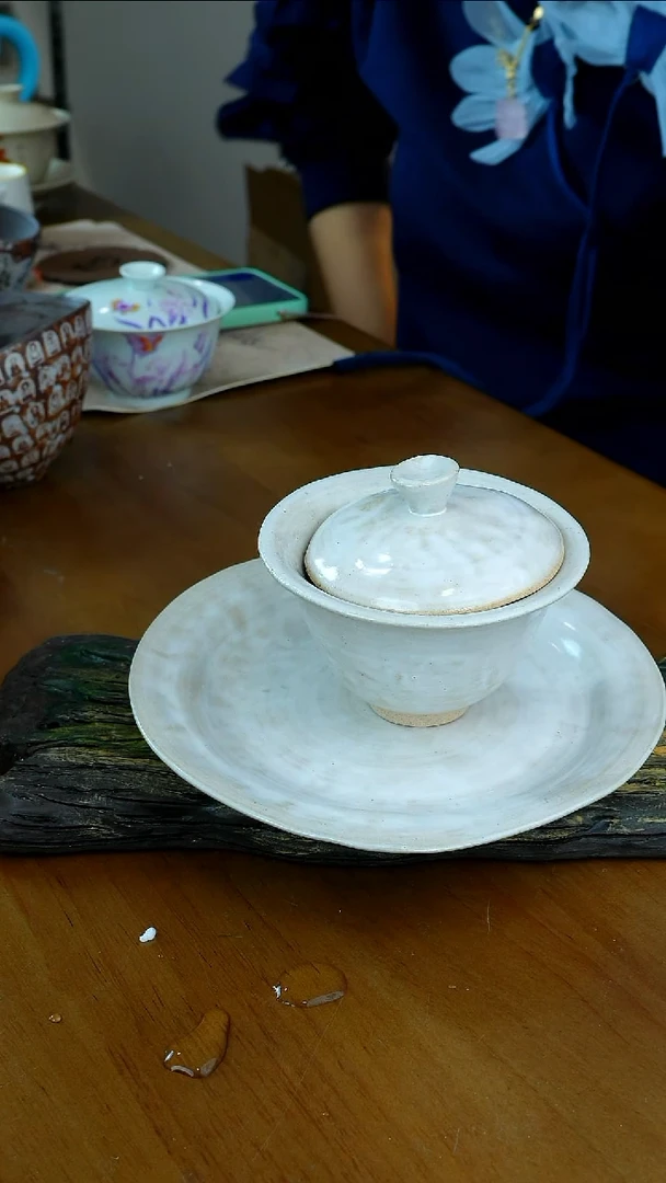 茶瓷物语福利粗陶盖碗