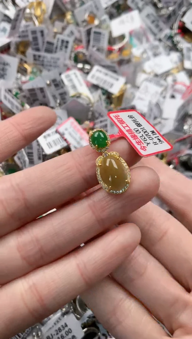 银S925镶嵌戒指翡翠777   4