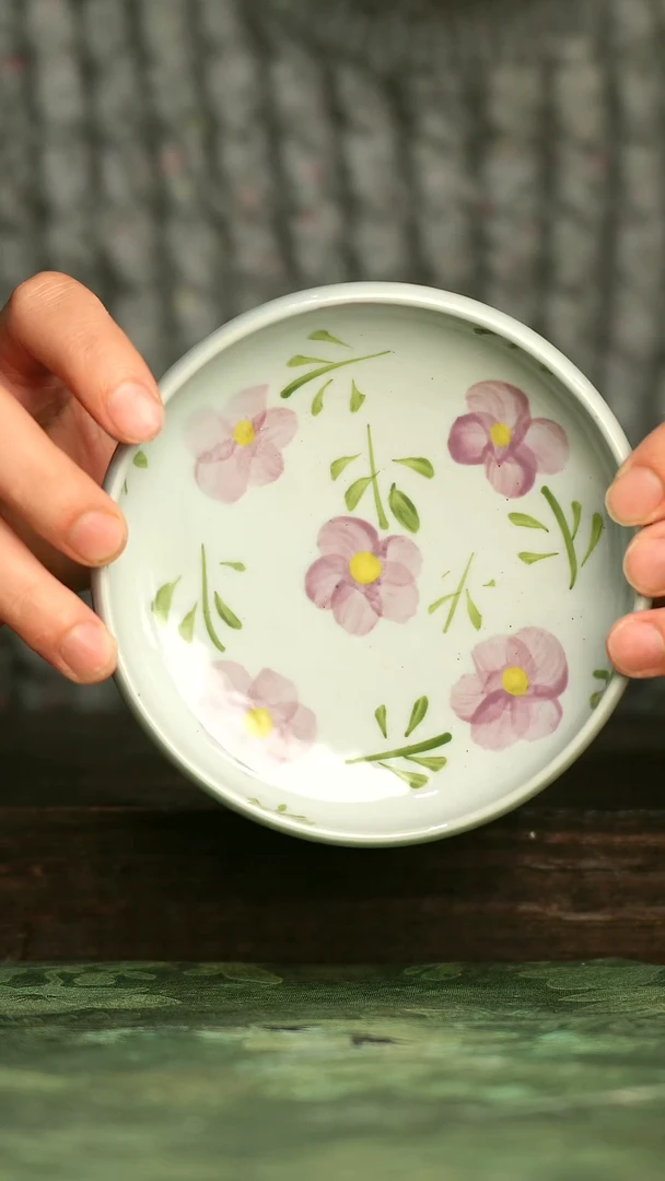 青诗集手工手绘瓷器