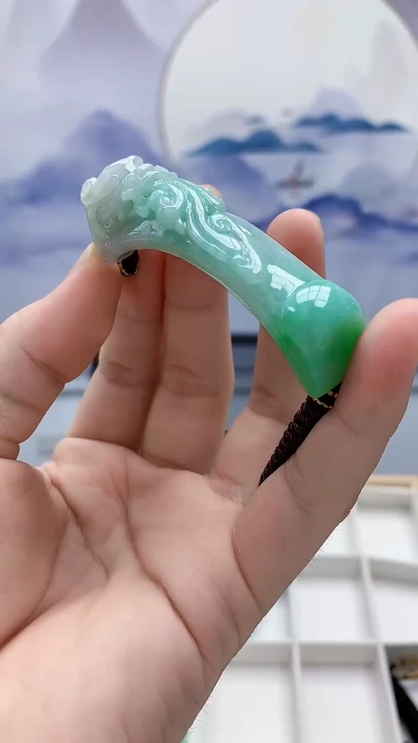 未镶嵌定制翡翠4898bb-毛货手牌52