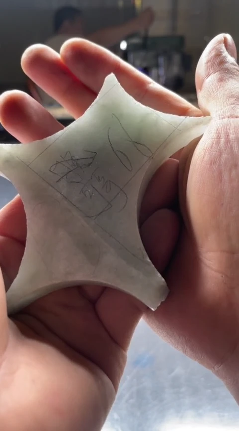 定制翡翠未镶嵌可**乐 可乐可乐