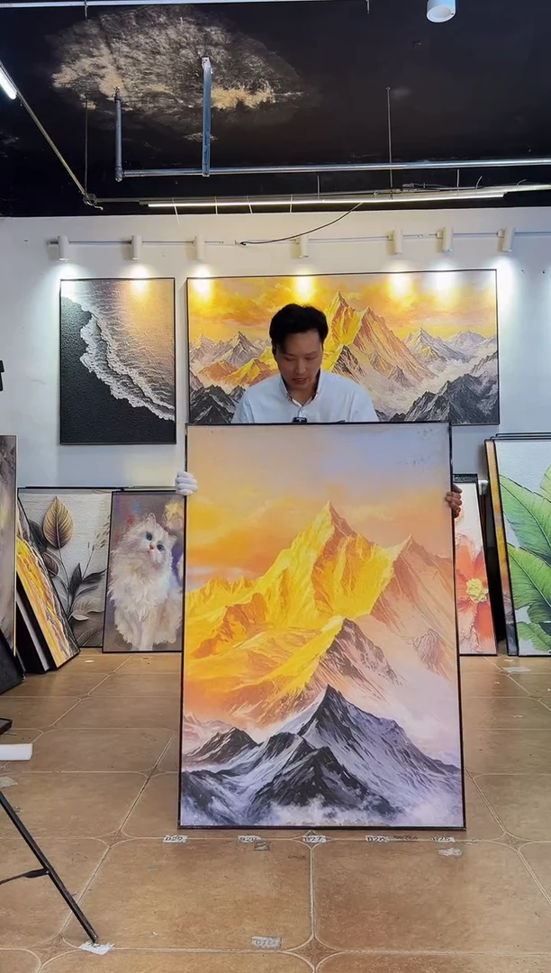 90*130 日照金山 黑框