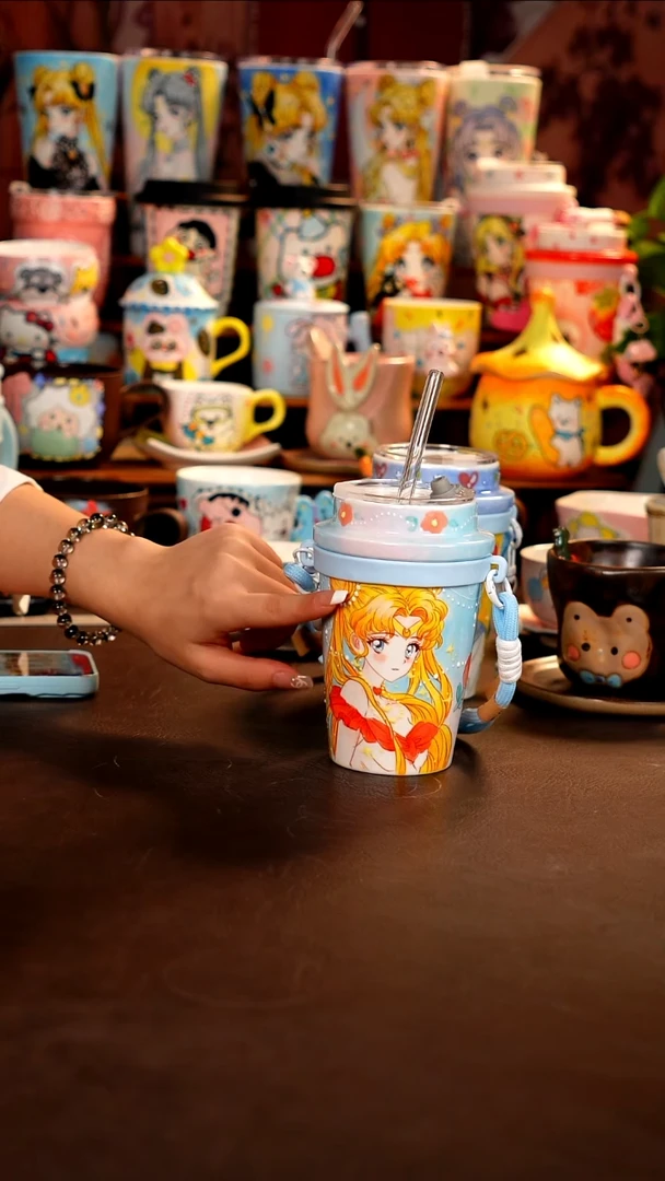 景德镇全手工手绘杯杯