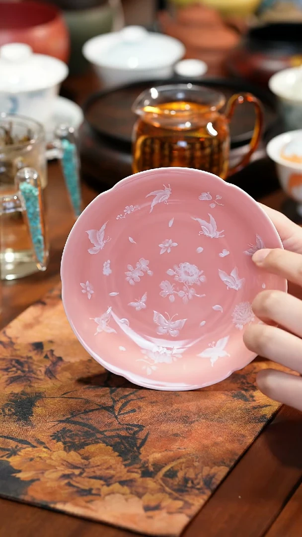 【闪购商品】粉色茶点盘哈哈哈哈哈