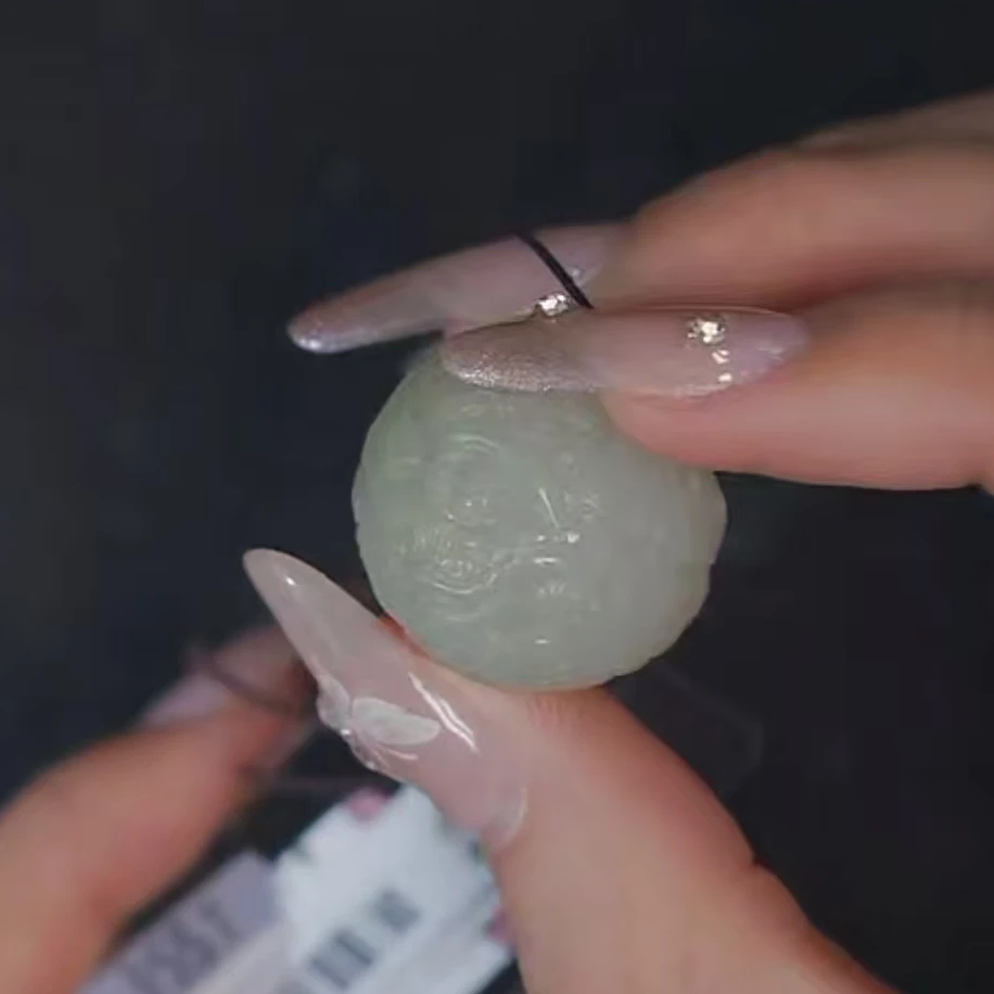 清代和田玉单珠1