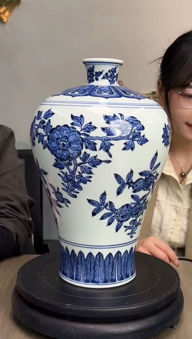 【闪购商品】其他0313-37/青花花卉梅瓶///