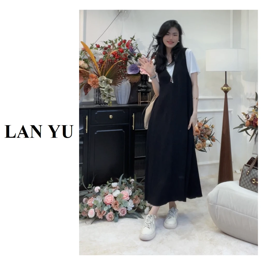 小个子/常规【舒适加分】T恤+背心裙套装~小众设计连衣裙T恤两件套Y