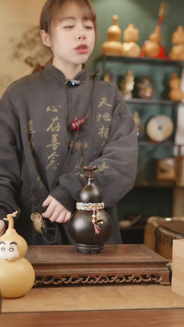 【闪购商品】95号精品天然大漆工艺防渗内胆酒葫芦~