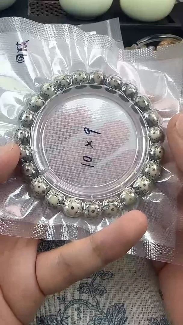 手串星月菩提35石玉料糯冰单圈10×9高透精工福利