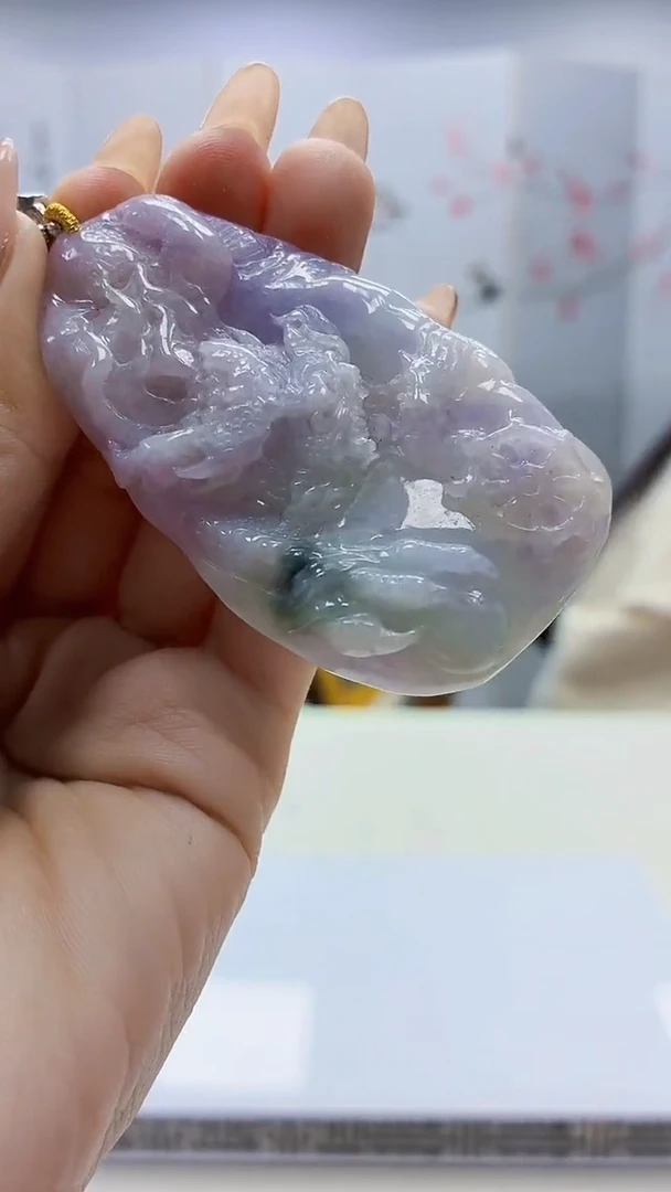 未镶嵌定制翡翠3495ty-毛货挂件26