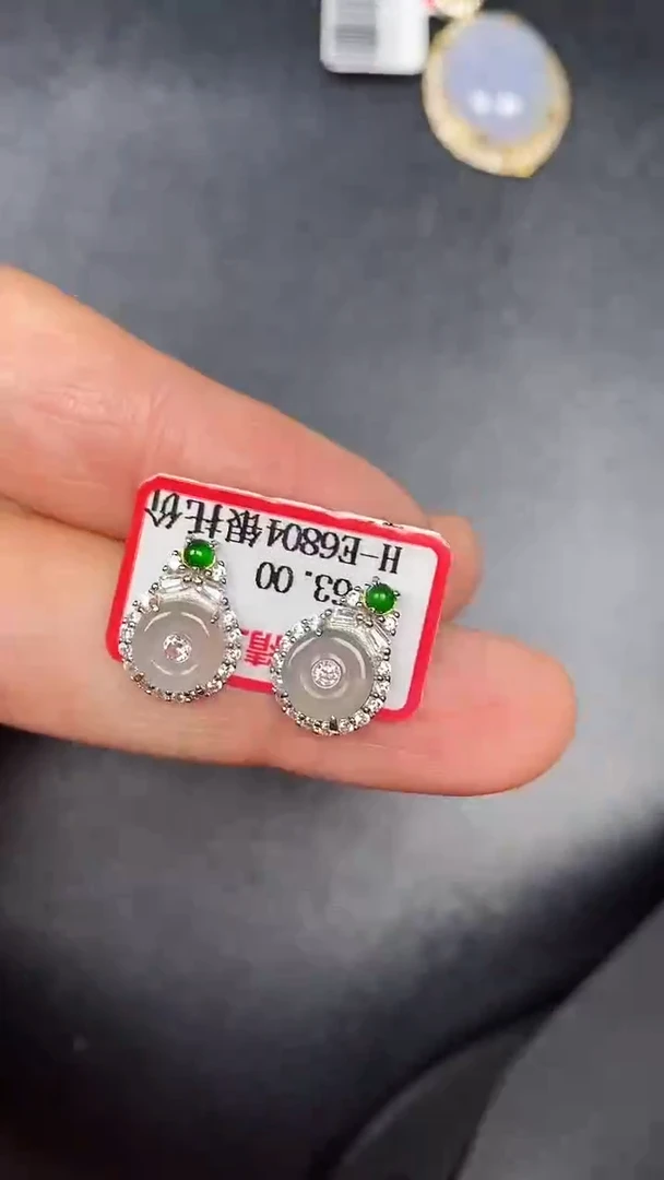 银S925镶嵌戒指翡翠1110