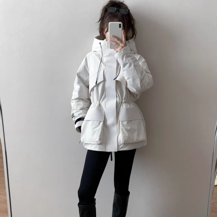 加厚双兜连帽大棉服