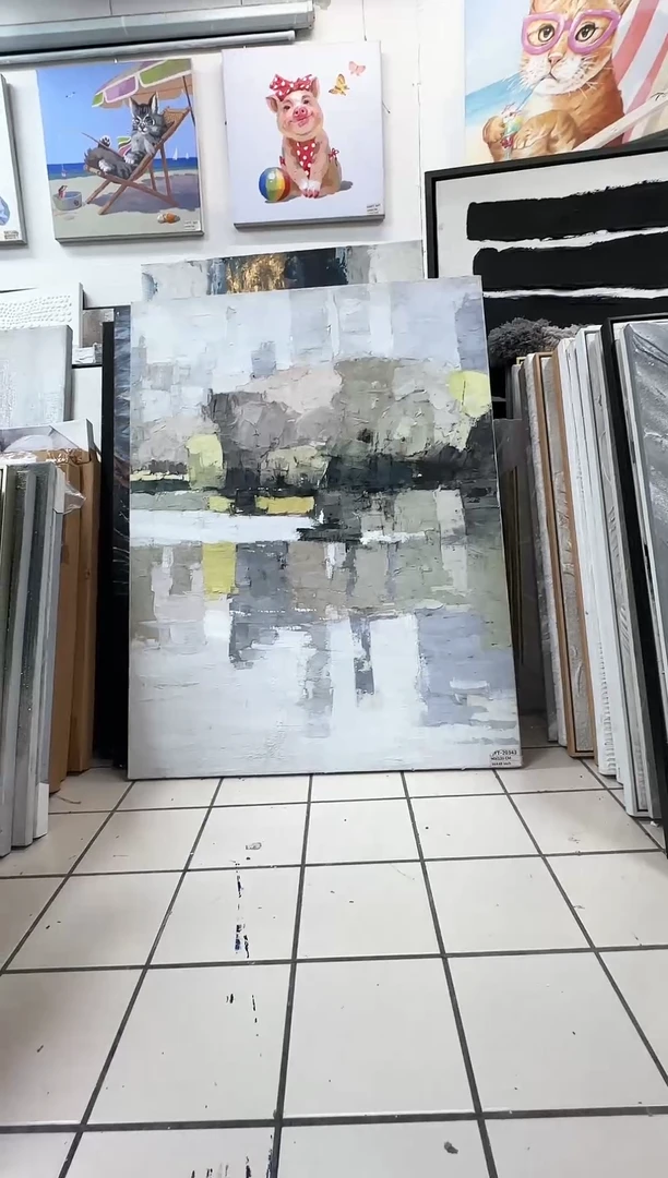 168现代艺术装饰画油画90cm*120cm